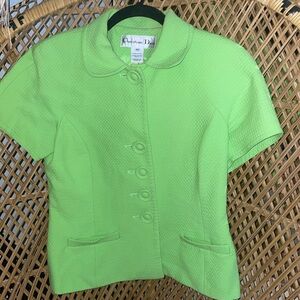Lime Green Vintage Christian Dior Petite Jacket